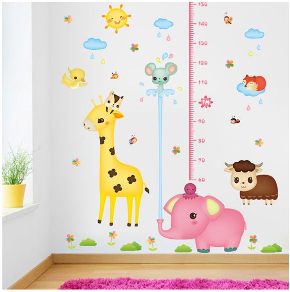 Decal thước đo voi hồng